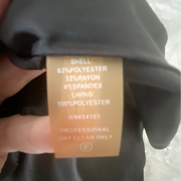 Calvin Klein black sleeveless dress Size12 Worn once zip up back swing skirt - Picture 10 of 11